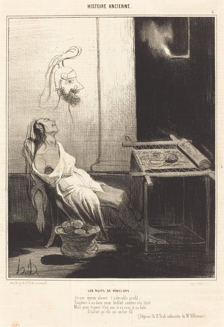 The Nights of Penelope by Honoré Daumier