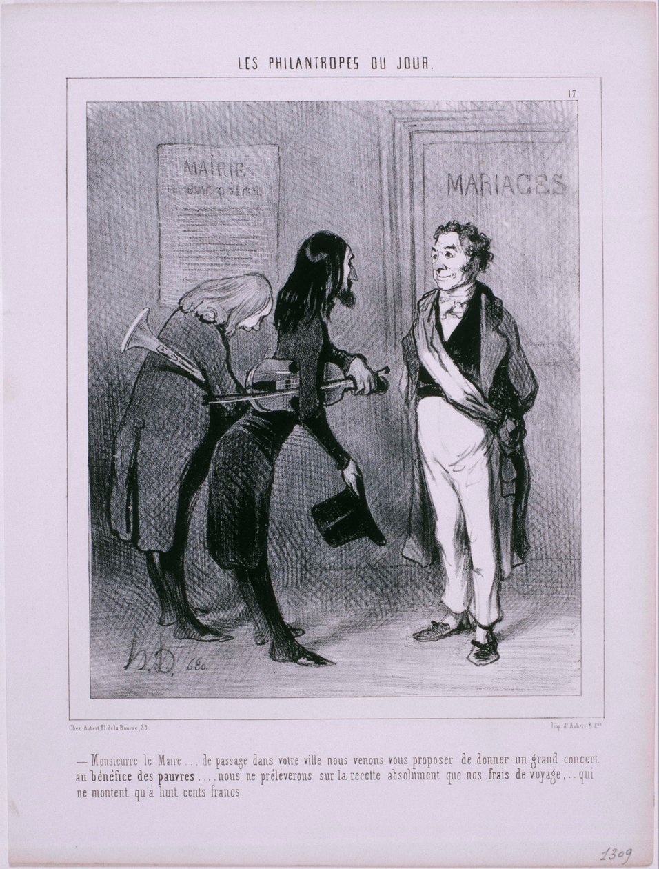 The Philanthropists of the Day by Honoré Daumier