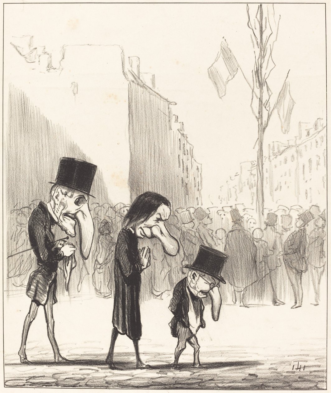 The Three Little Saints by Honoré Daumier