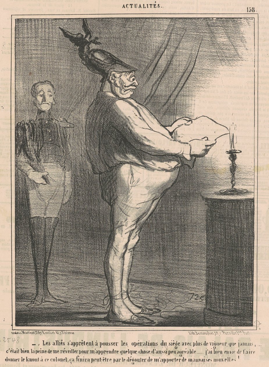 The Allies Preparing to Push Operations... by Honoré Daumier