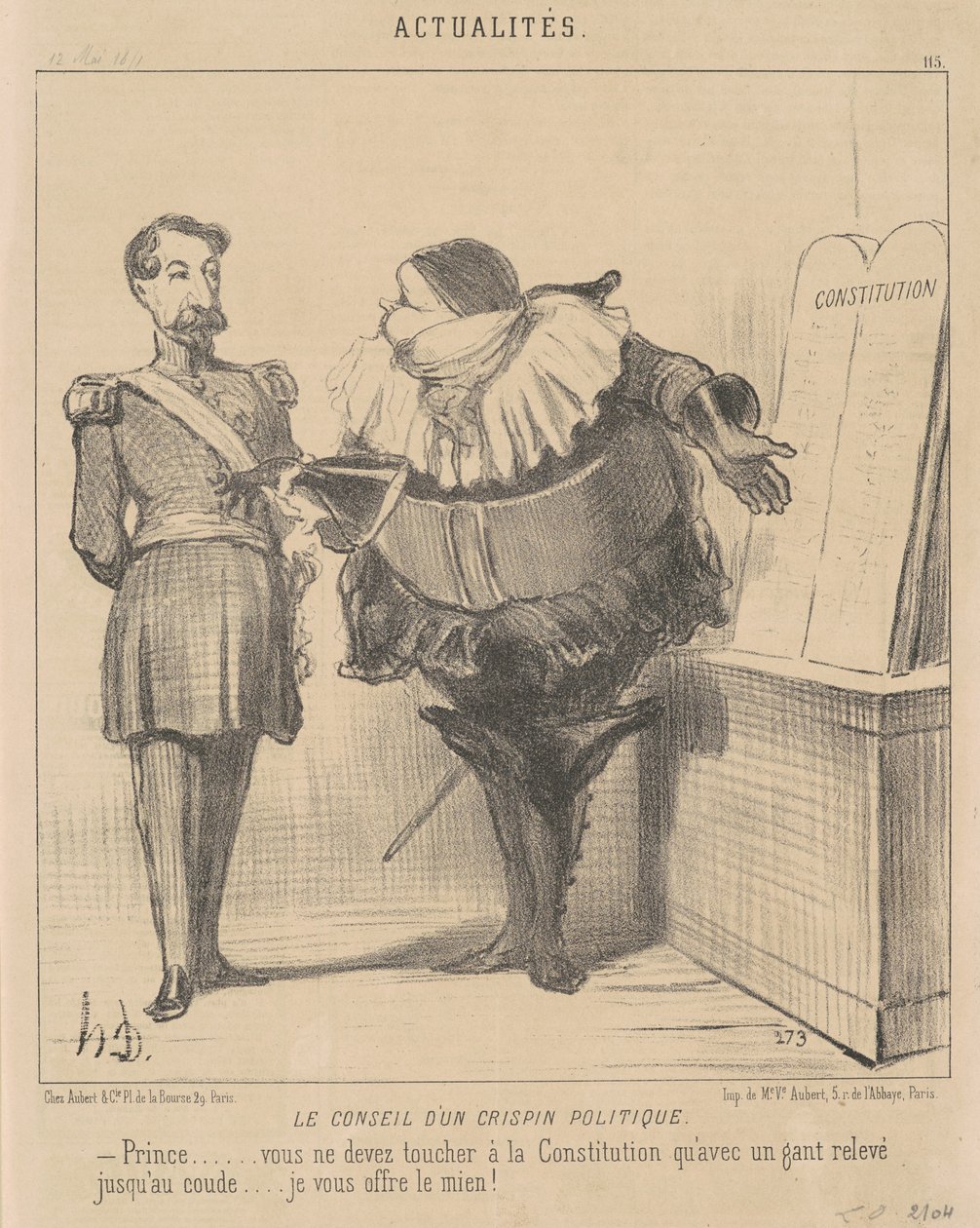 The Political Fricoteurs by Honoré Daumier