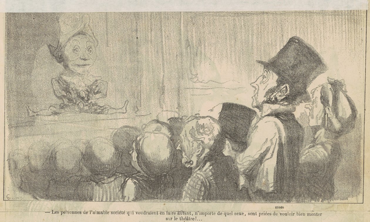 The People of the Amiable Society Who by Honoré Daumier