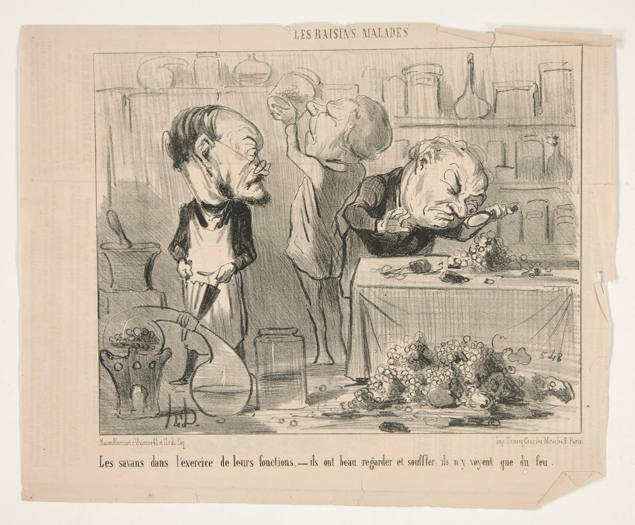 The Scholars by Honoré Daumier