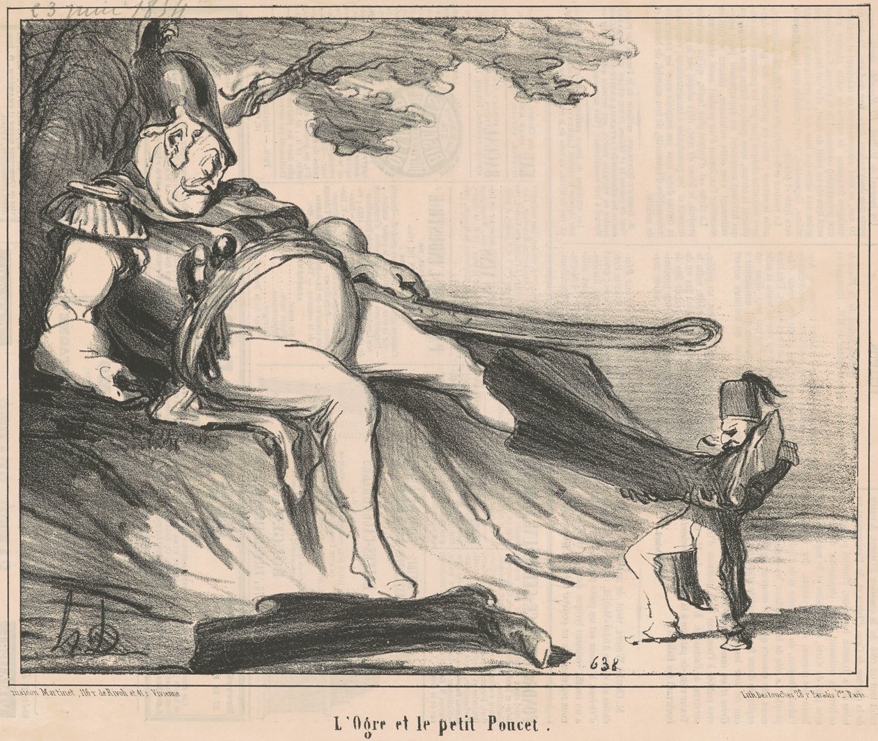 The Ogre and the Little Thumb by Honoré Daumier