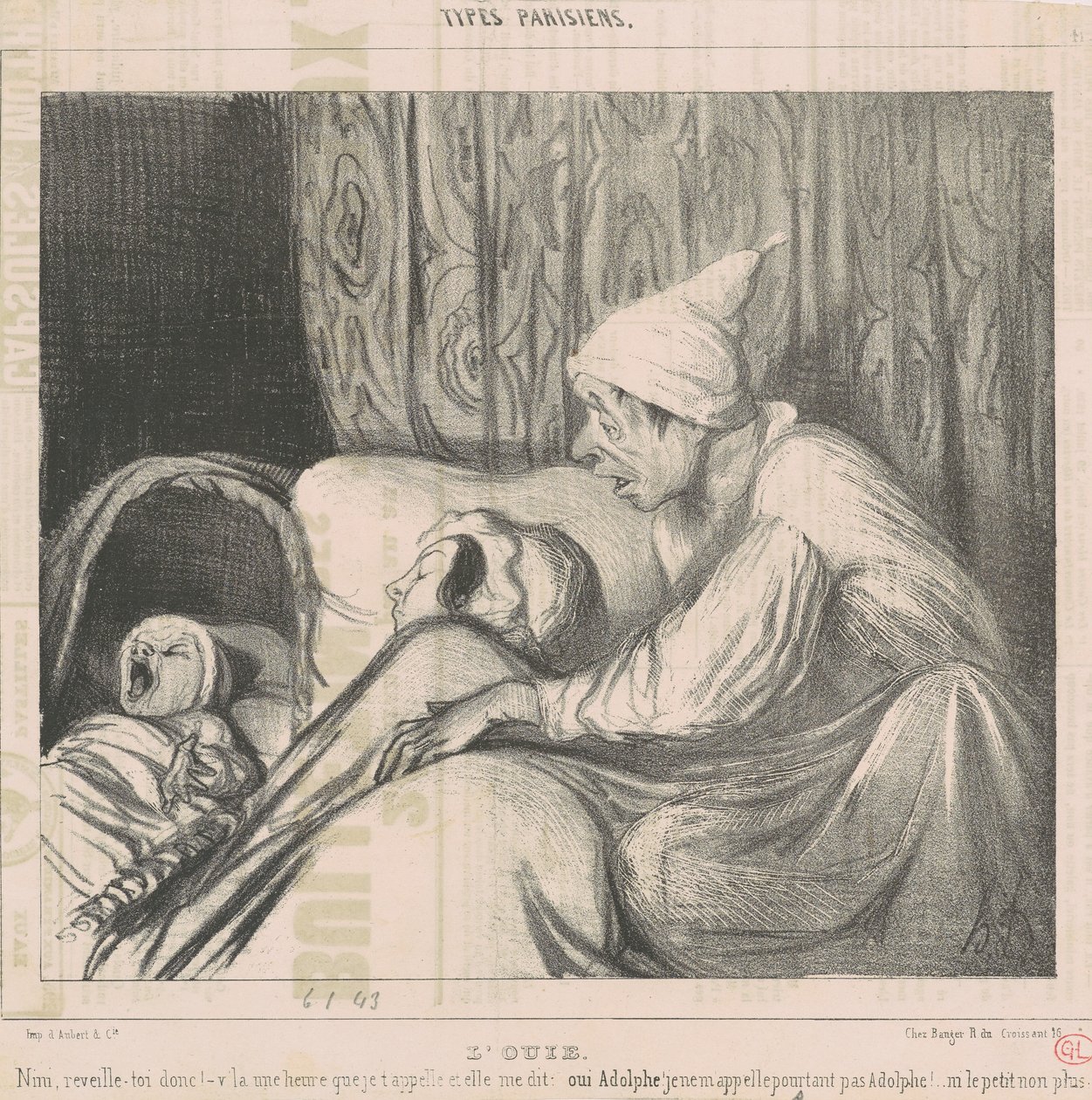 Hearing by Honoré Daumier