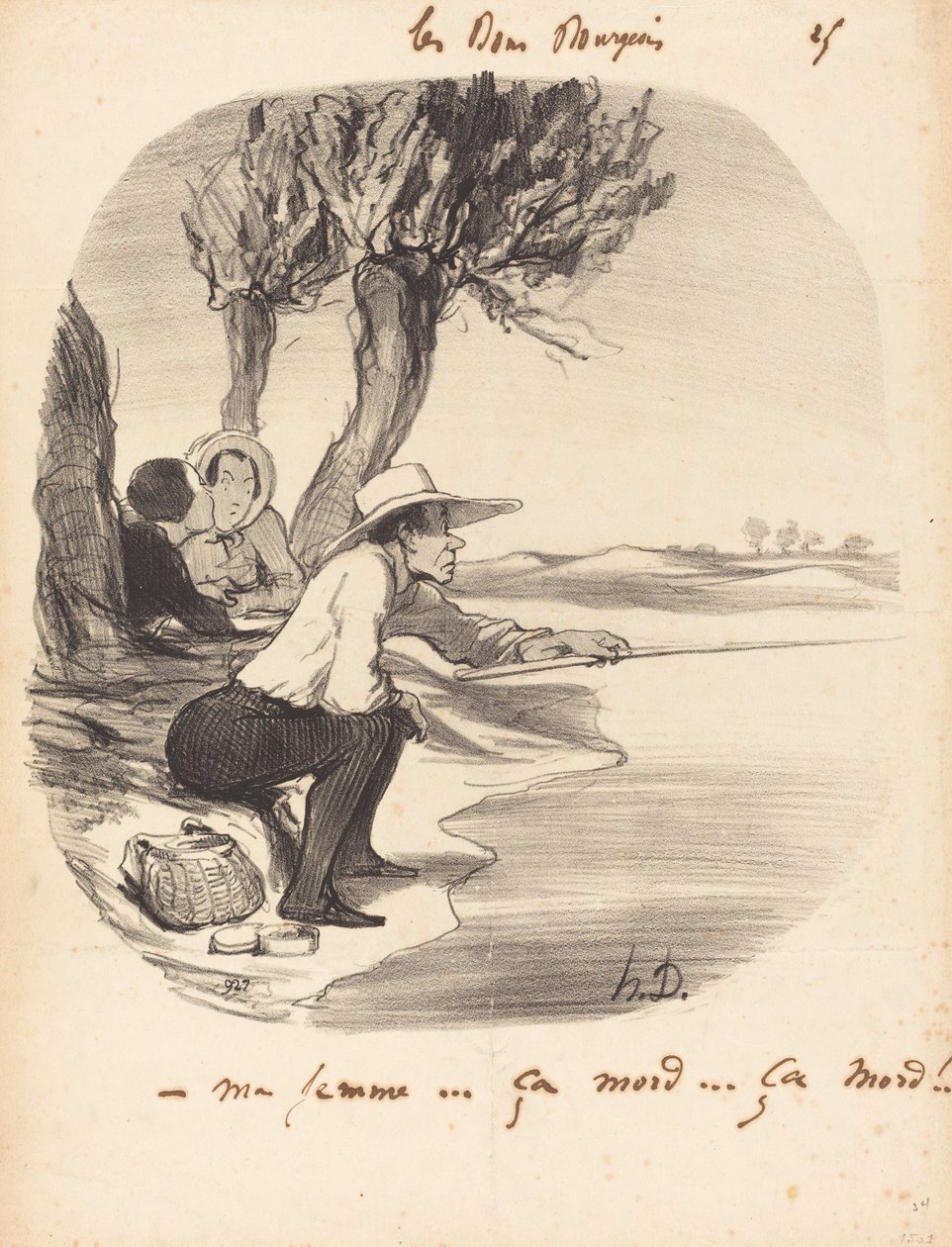 My wife... it bites... it bites! by Honoré Daumier