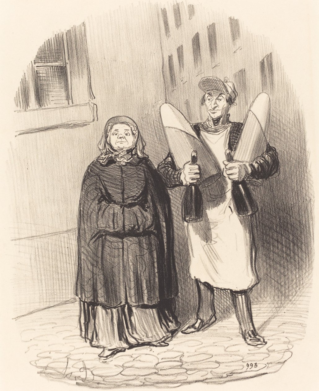 Madame Chapotard Preparing to Make Her Preserves by Honoré Daumier