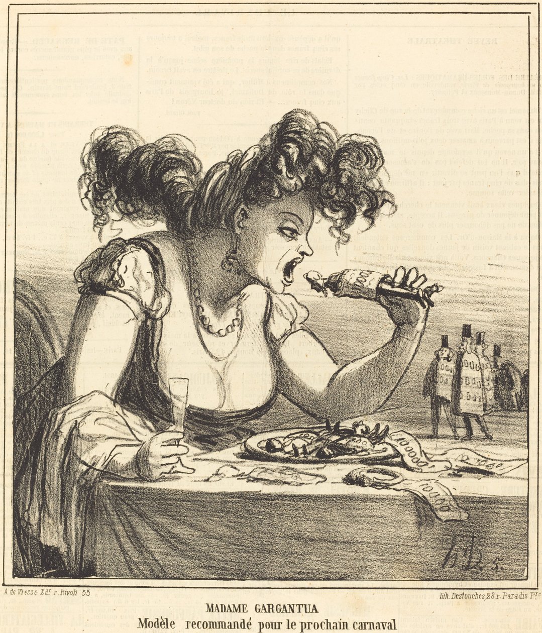 Madame Gargantua by Honoré Daumier