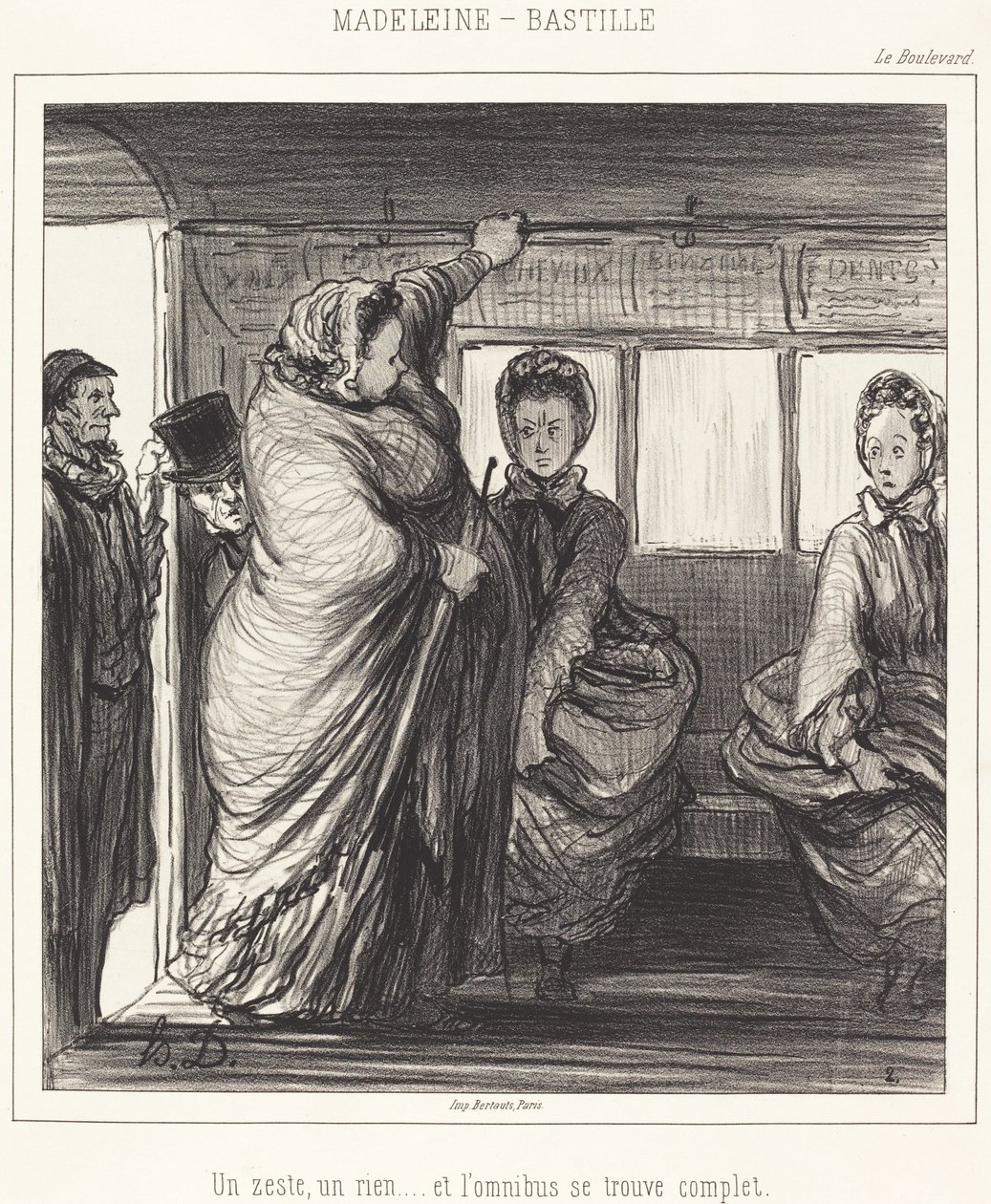Madeleine-Bastille by Honoré Daumier