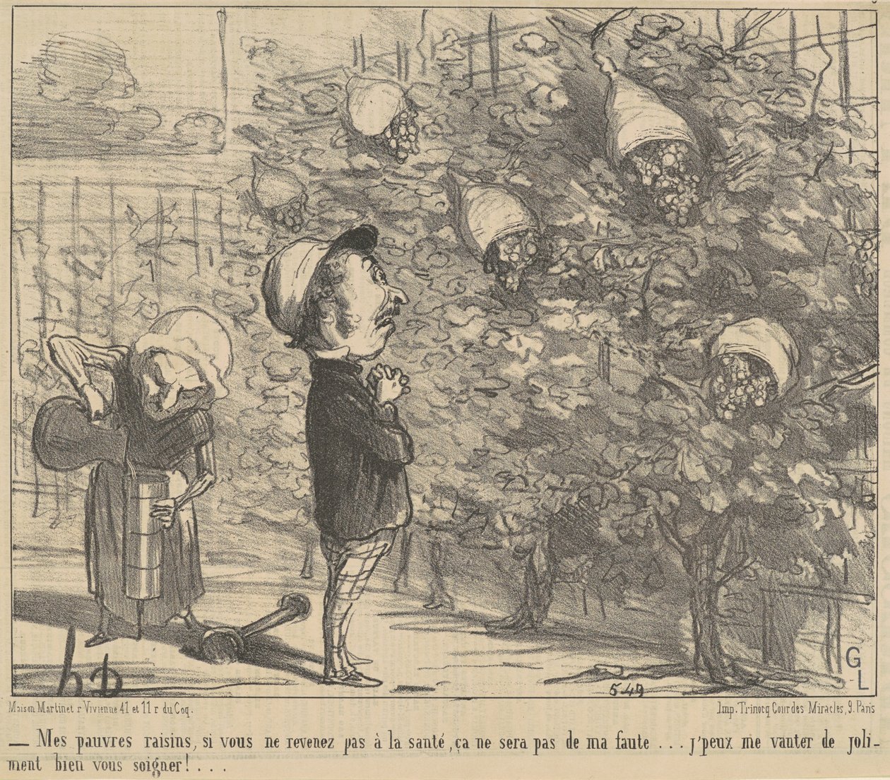 My poor reasons, if you do not come back to the sauté by Honoré Daumier