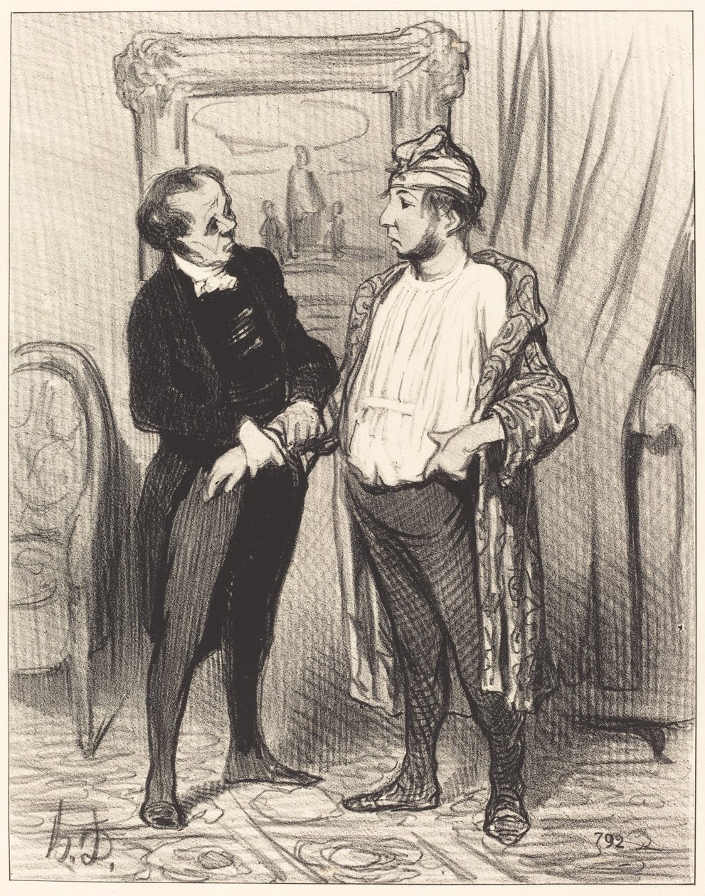 My Dear, I Assure You That I... by Honoré Daumier