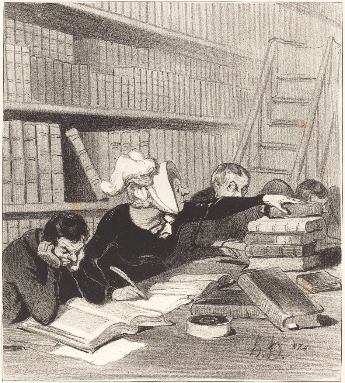 Sir, Pardon Me if I Disturb You a Little... by Honoré Daumier