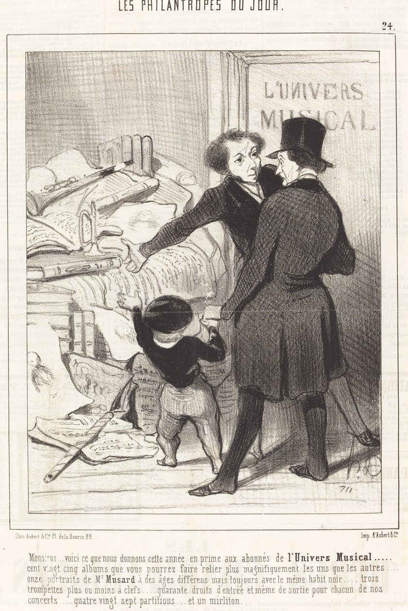 Sir... here is what we give... as a bonus... by Honoré Daumier