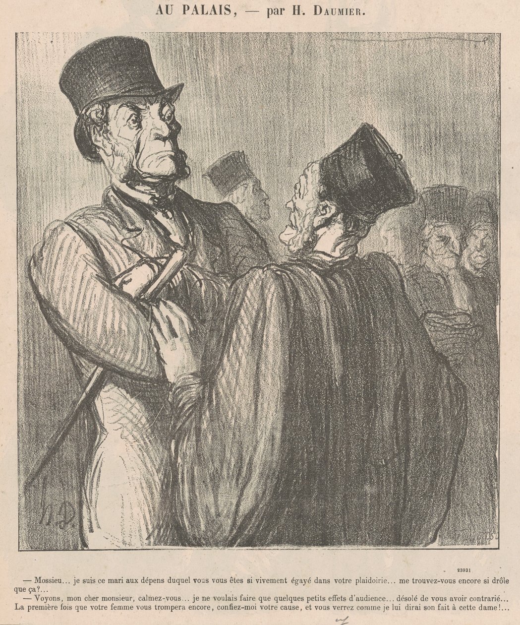 Sir... I Am That Husband at Whose Expense by Honoré Daumier