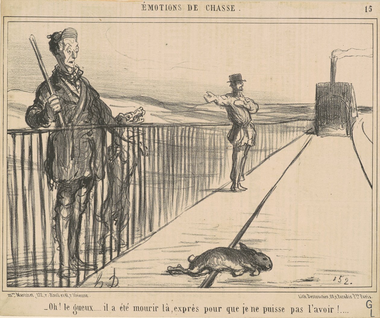 Oh! The Beggar... He Went to Die There... by Honoré Daumier