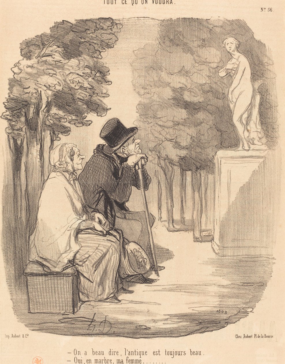 No matter what they say, the antique is always beautiful... by Honoré Daumier