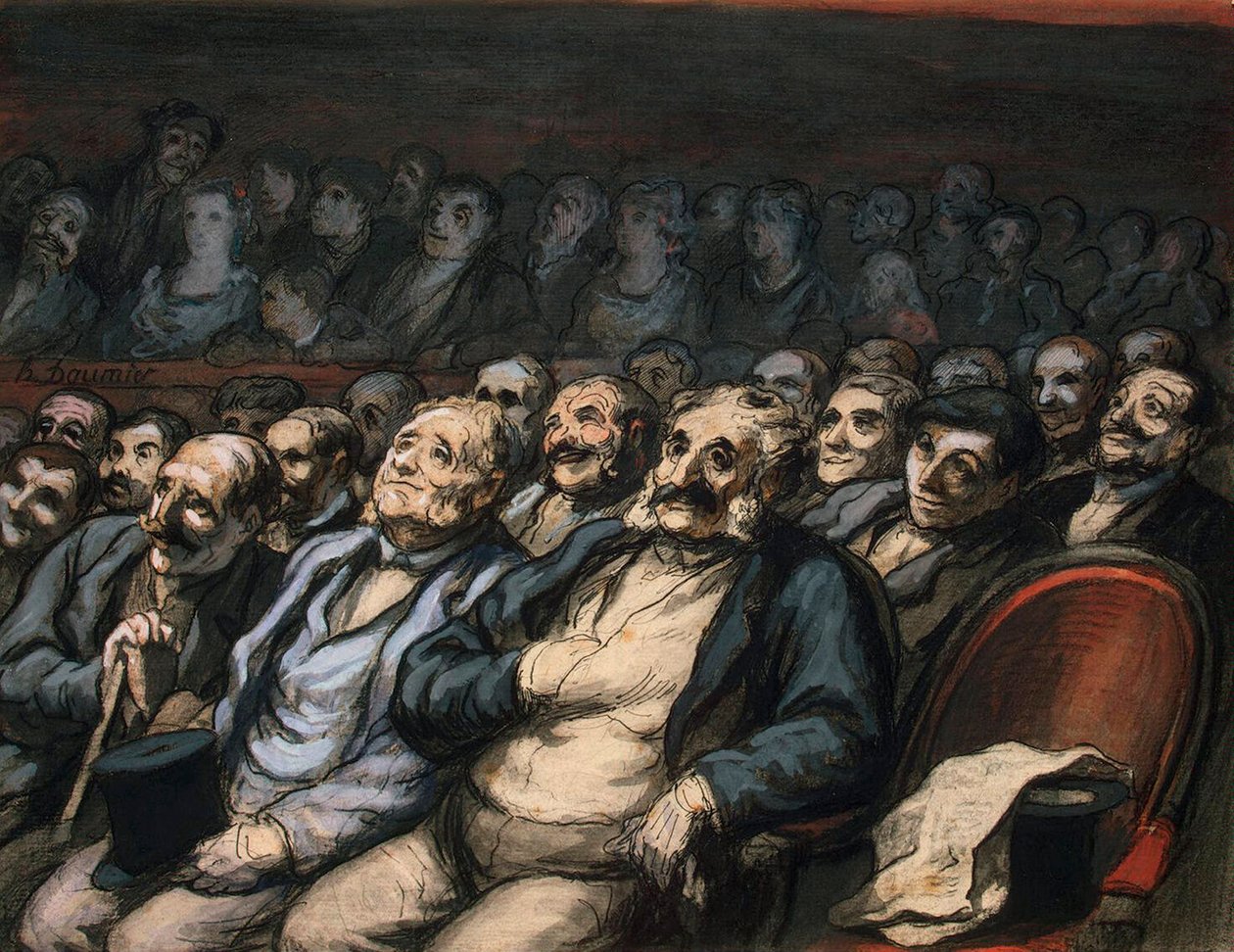 Orchestra Seat by Honoré Daumier