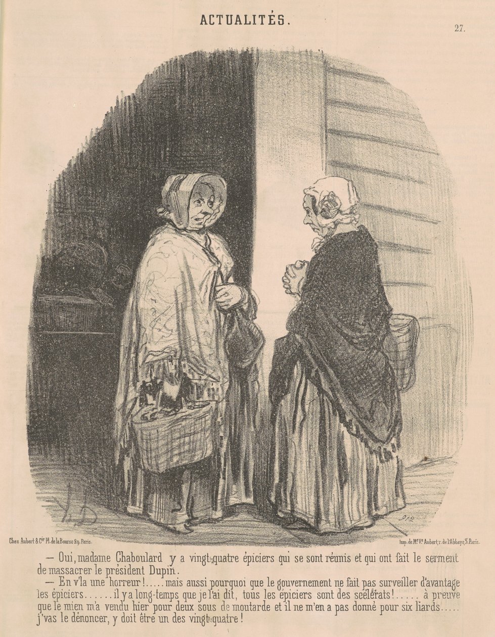 Yes, Madame Chaboulard... by Honoré Daumier