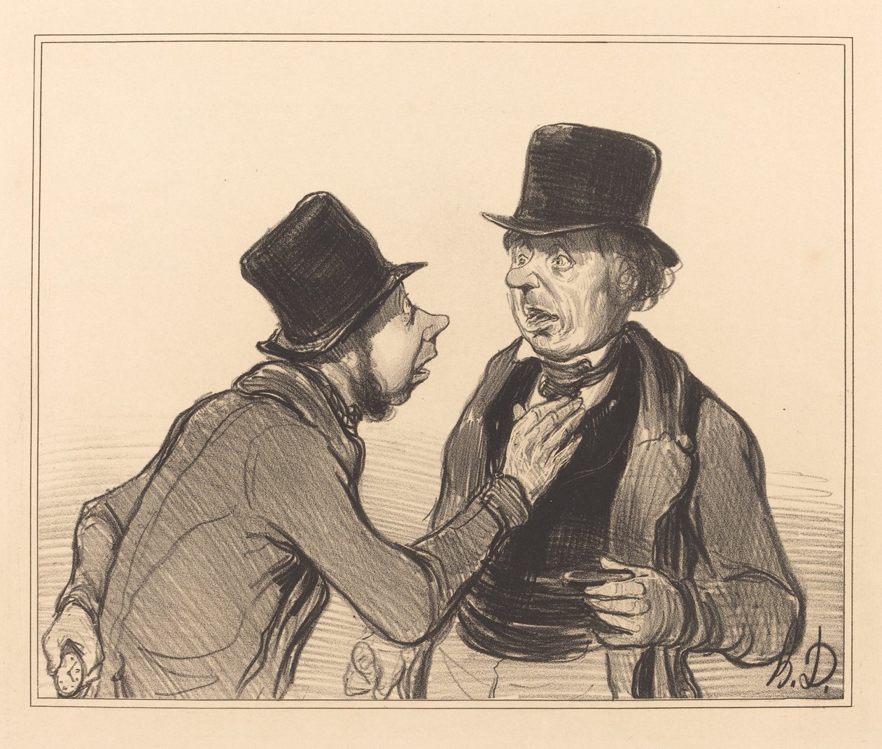 Yes Sir, You Are Not from Paris... by Honoré Daumier