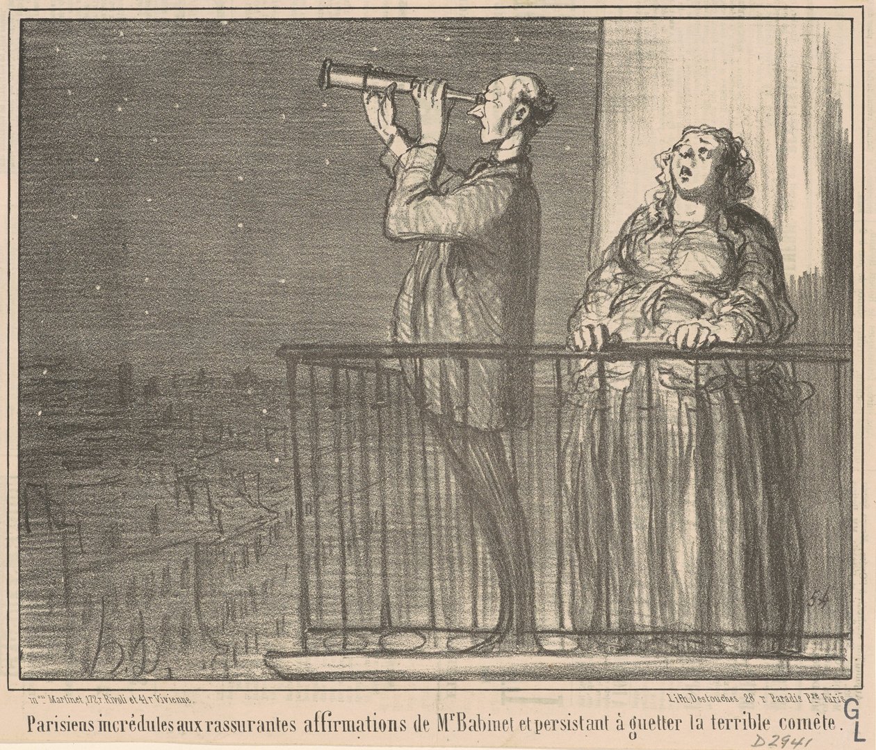 Incredulous Parisians by Honoré Daumier