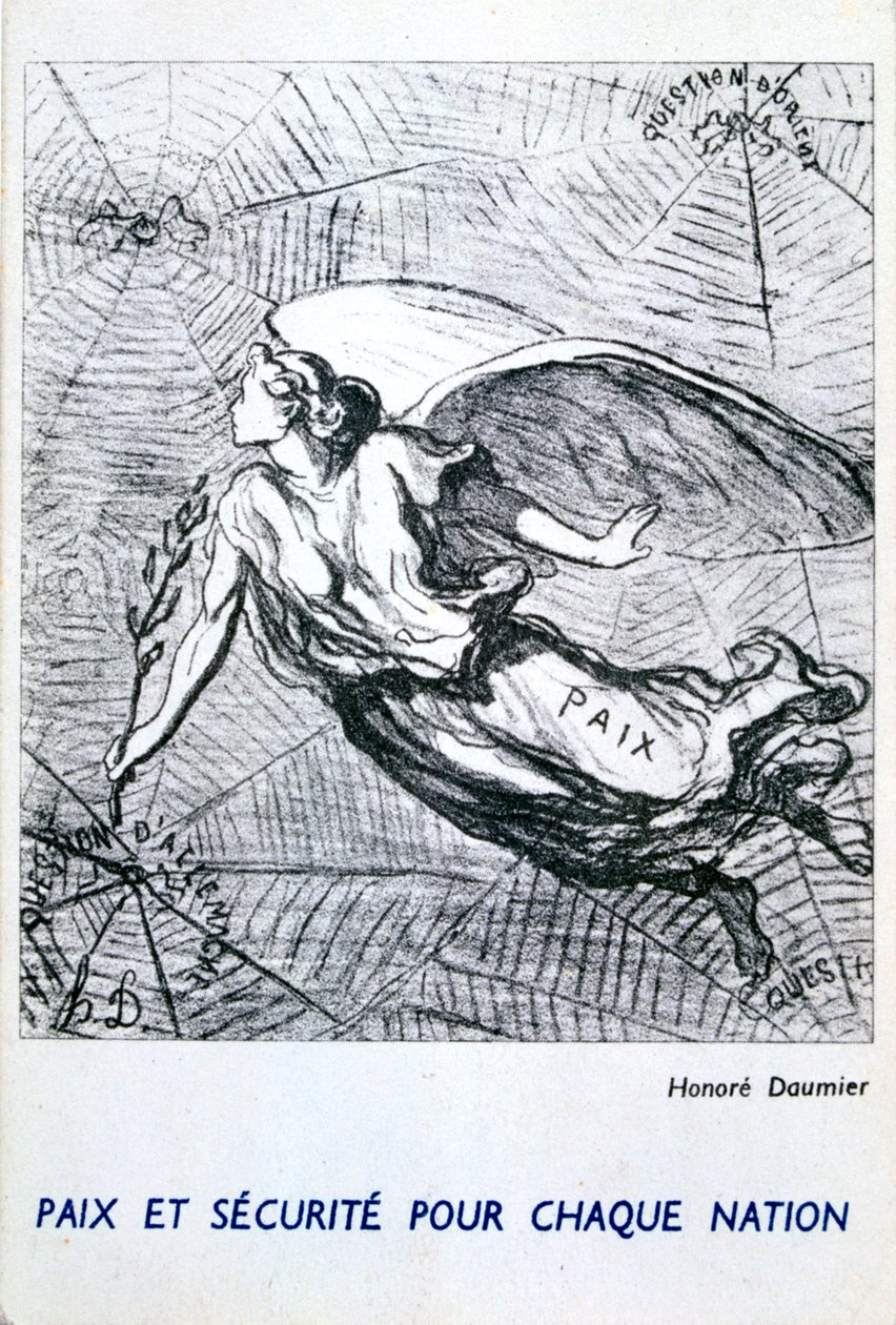Peace and Security for Each Nation by Honoré Daumier