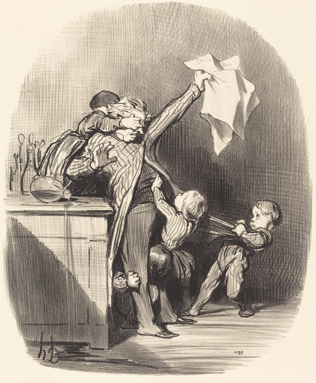 Pleasures of Fatherhood by Honoré Daumier