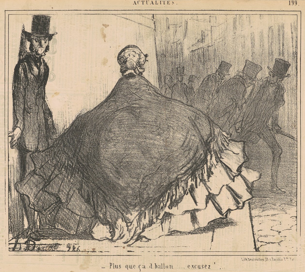 More Than That of Balloon... Excuse! by Honoré Daumier