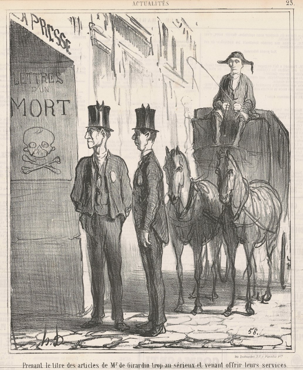 Taking the Title of Mr. de Girardin Too Seriously by Honoré Daumier