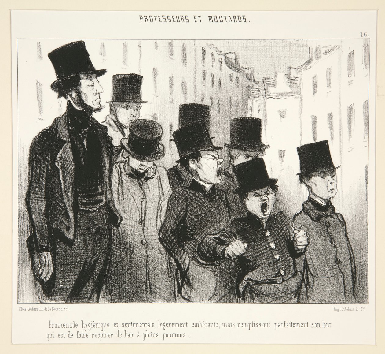 Hygienic Walk by Honoré Daumier