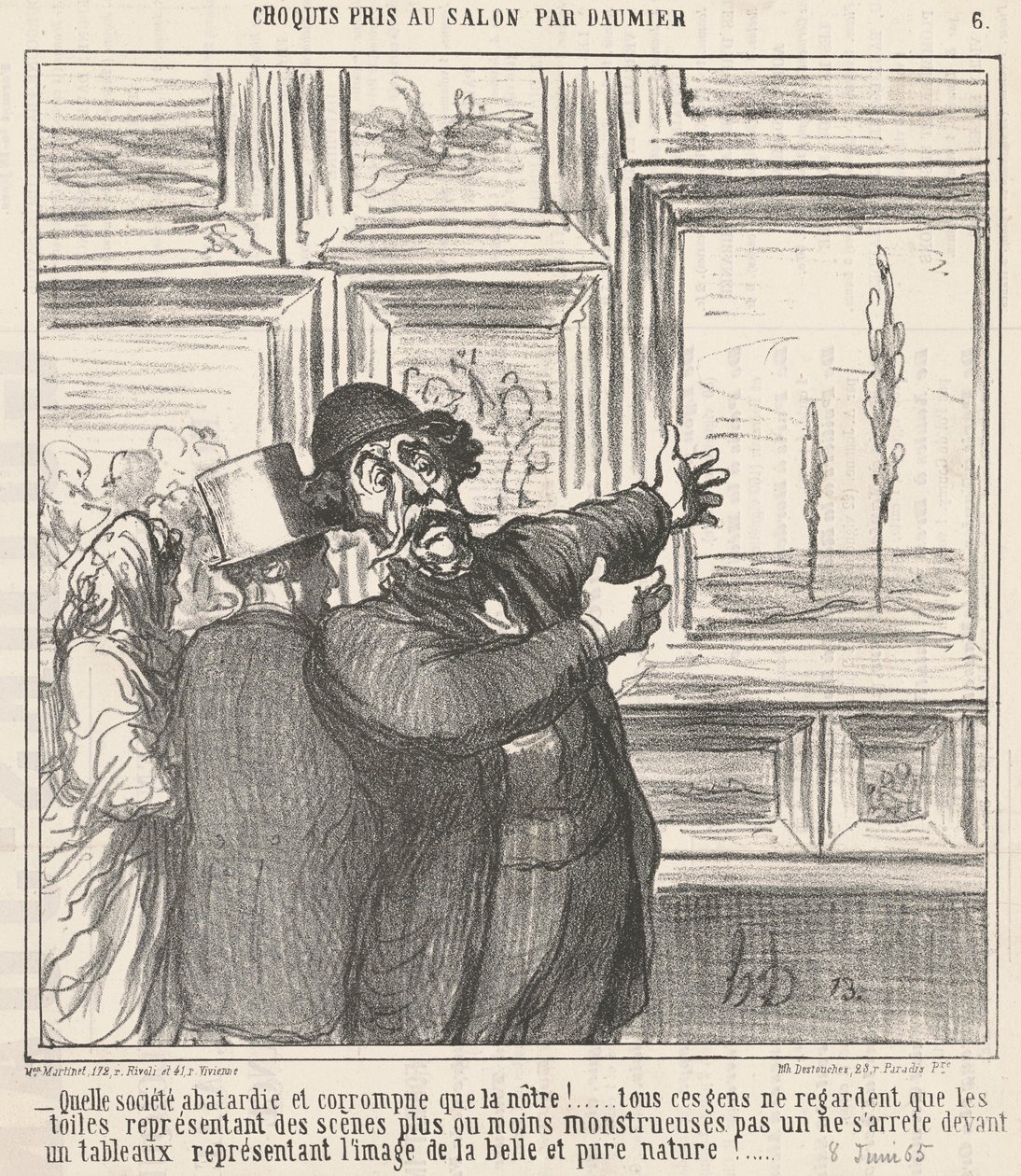 What a Degenerate and Corrupt Society... by Honoré Daumier