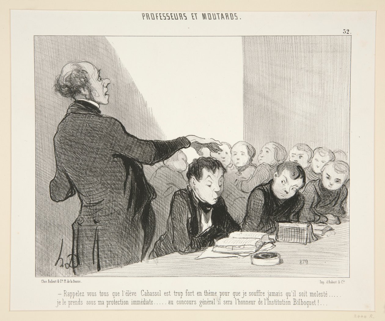 Remember All That Student Cabussol... - #32 of Teachers and Brats by Honoré Daumier