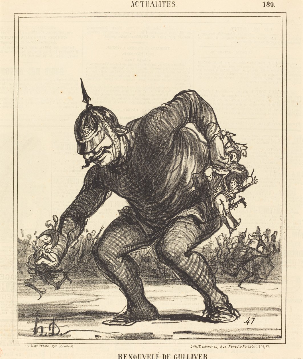 Renewed Gulliver by Honoré Daumier