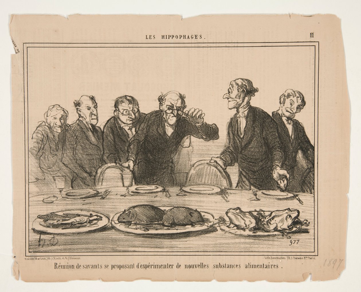 Reunion of Scholars by Honoré Daumier