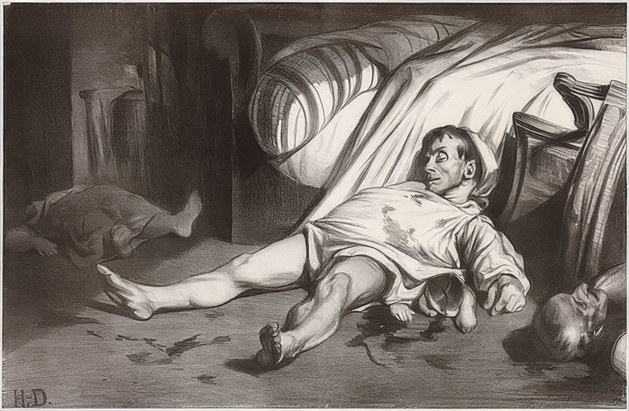 Rue Transnonain, April 15, 1834. 1834 by Honoré Daumier