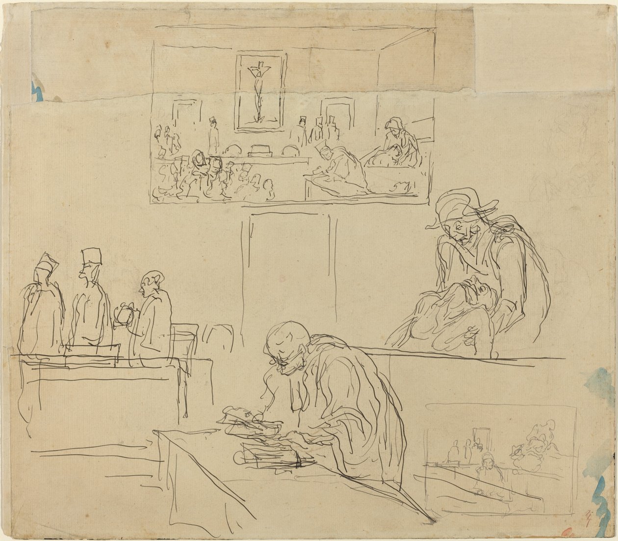 Scene of the Tribunal (The Verdict) by Honoré Daumier