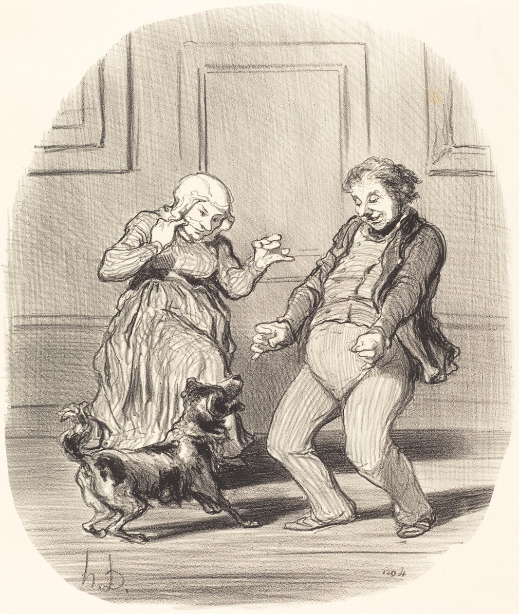 Rejoicing... at the End of the Dog Days by Honoré Daumier