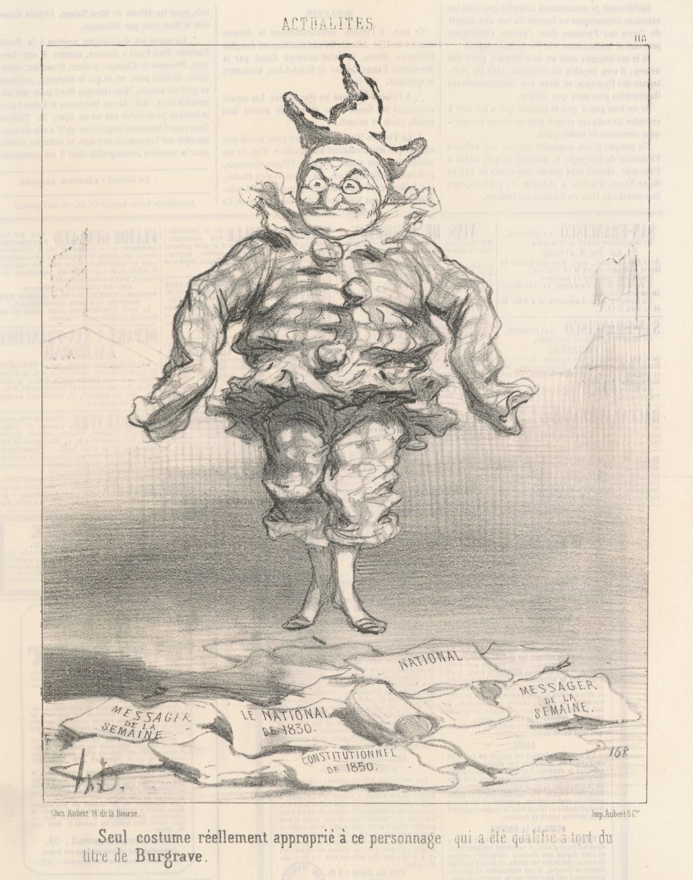 Only Costume Appropriate for This Character by Honoré Daumier