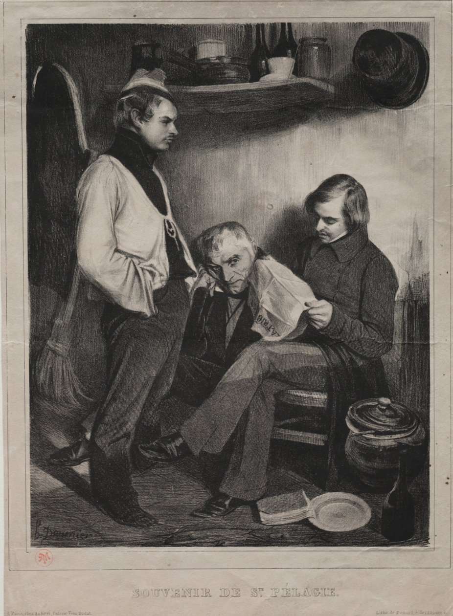 Souvenir of the Prison of Ste. Pélagie by Honoré Daumier