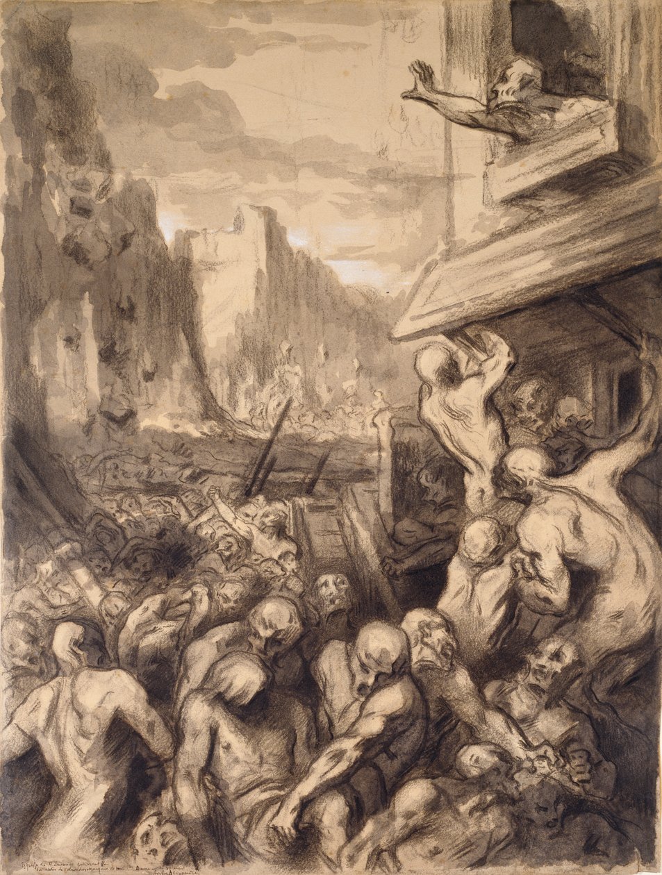The Destruction of a City by Honoré Daumier