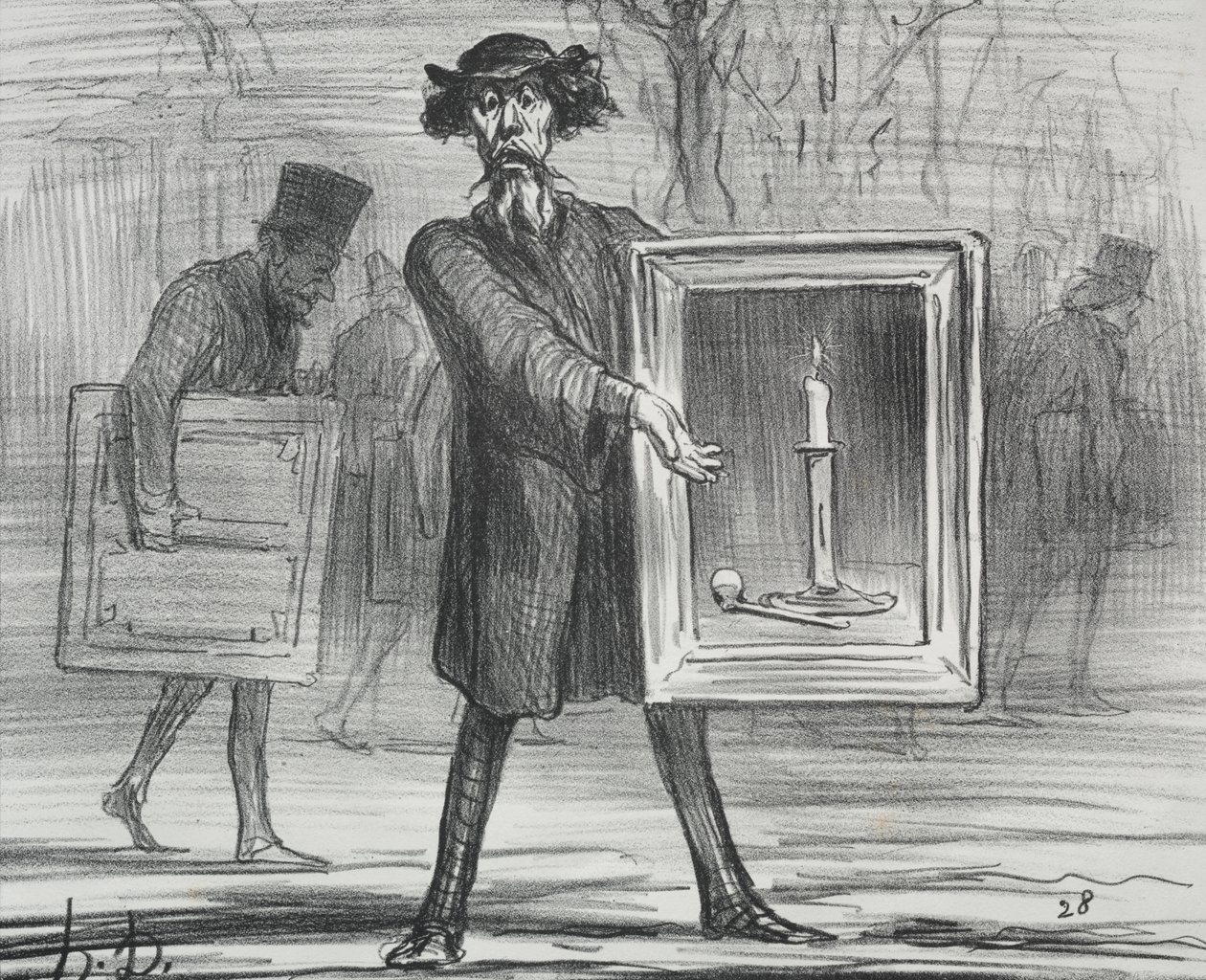 The Exhibition of 1859 (plate 1): They have Refused this, the Ignoramuses! by Honoré Daumier