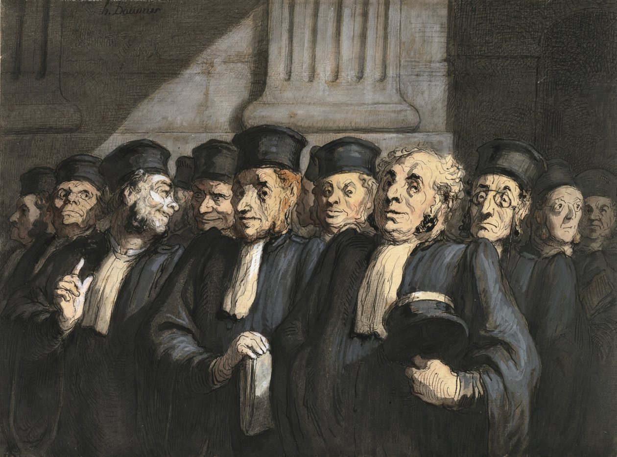 The Lawyers for the Prosecution by Honoré Daumier