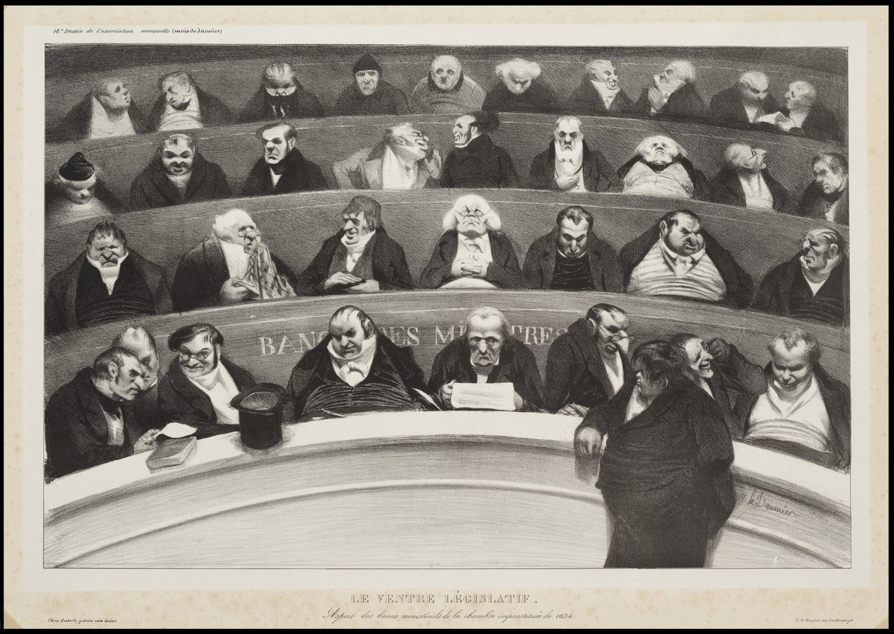 The Legislative Belly by Honoré Daumier