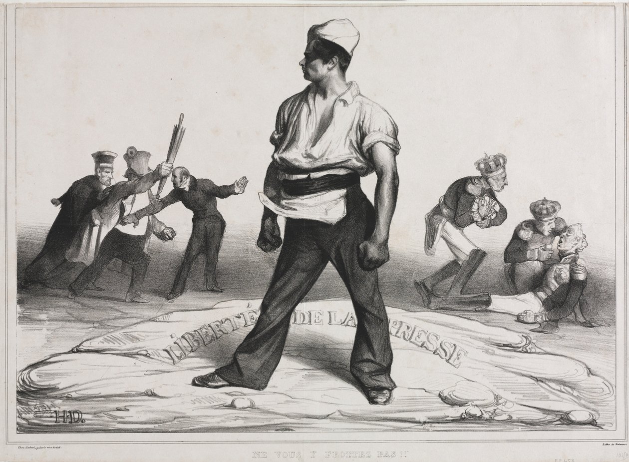 The Monthly Association plate 20: Do not meddle with it! by Honoré Daumier