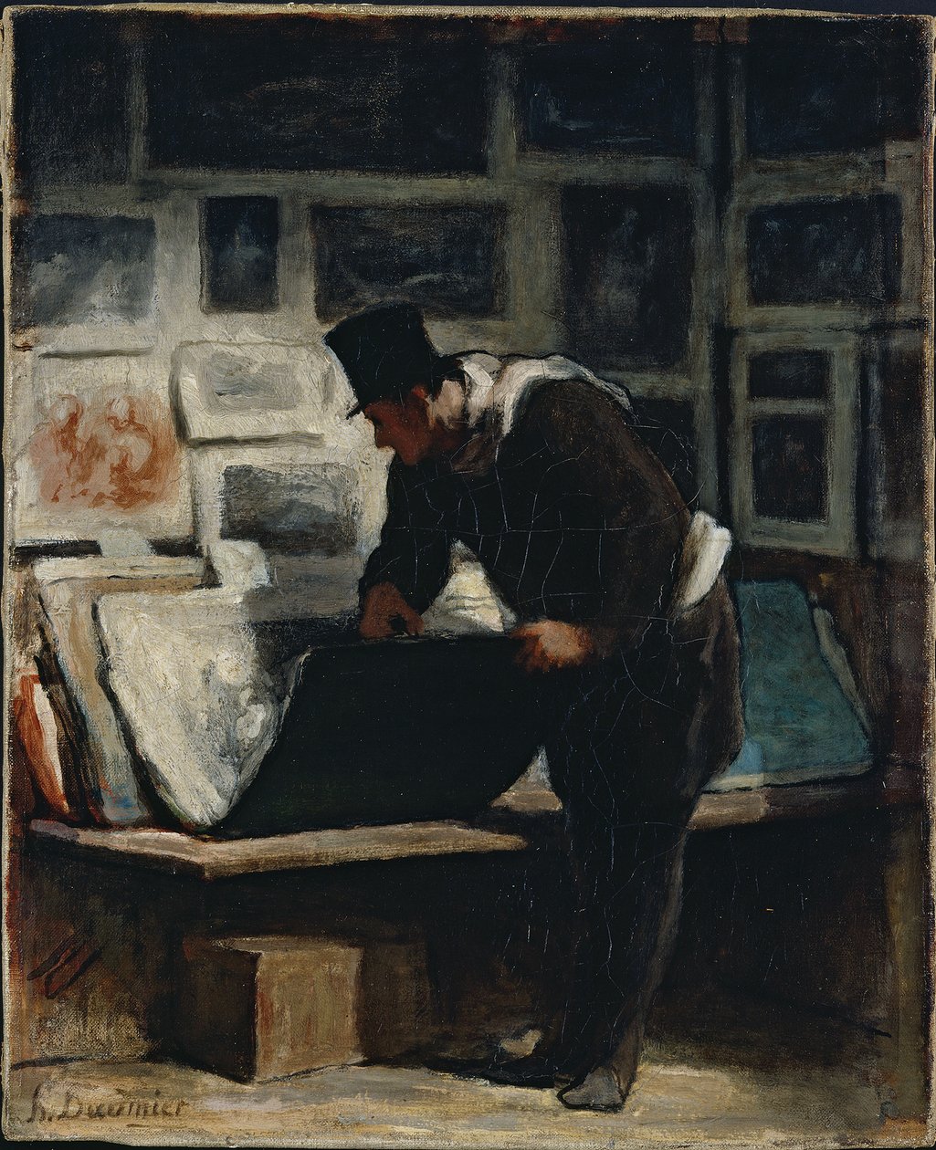The Prints Collector by Honoré Daumier