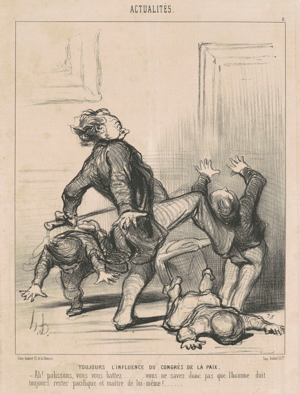 Always the Influence of the Peace Congress by Honoré Daumier