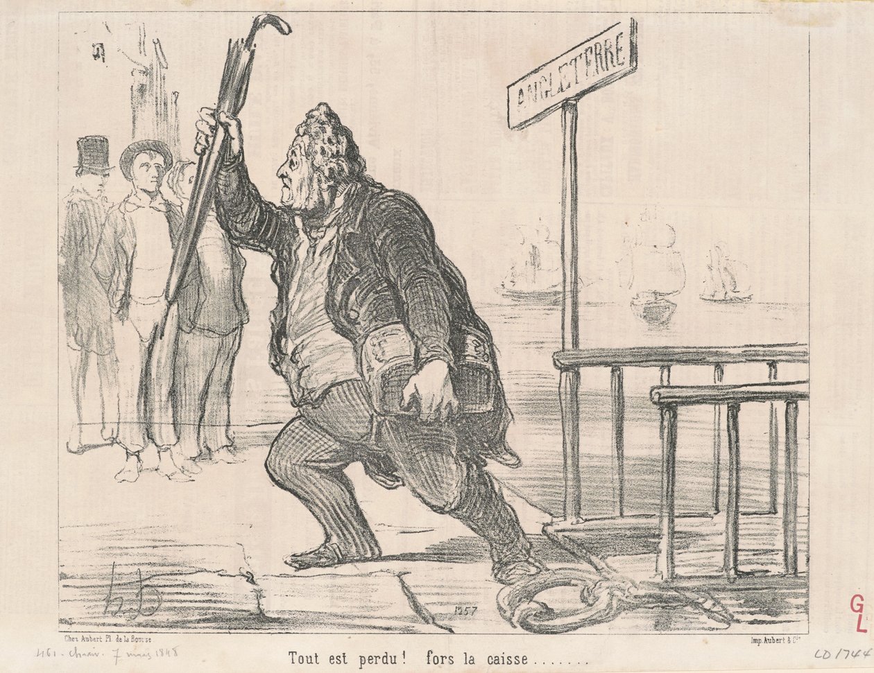 All is Lost! Except the Cash Register by Honoré Daumier