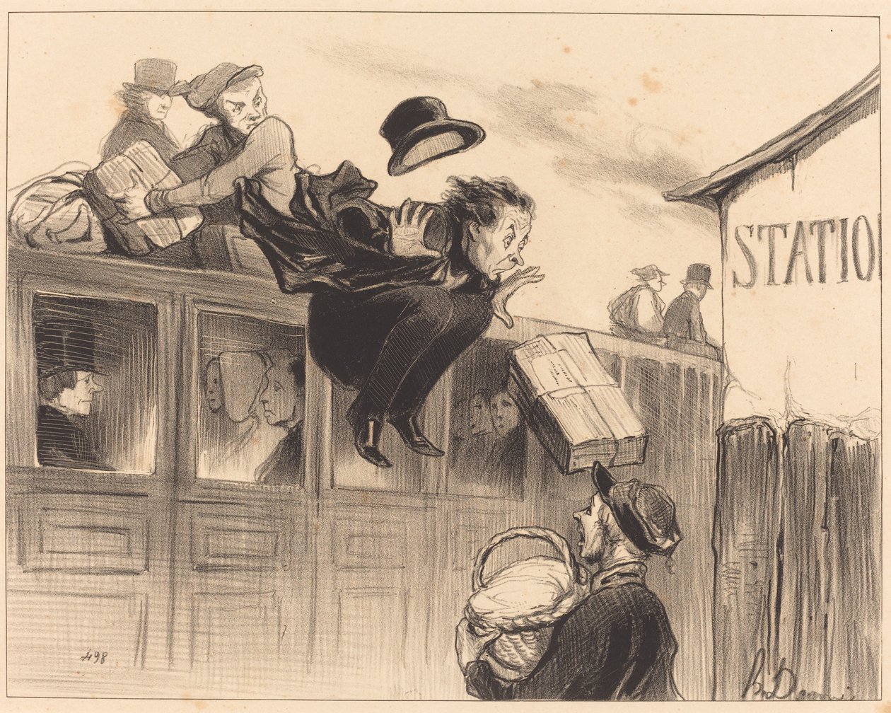 Thirty Seconds of Station by Honoré Daumier