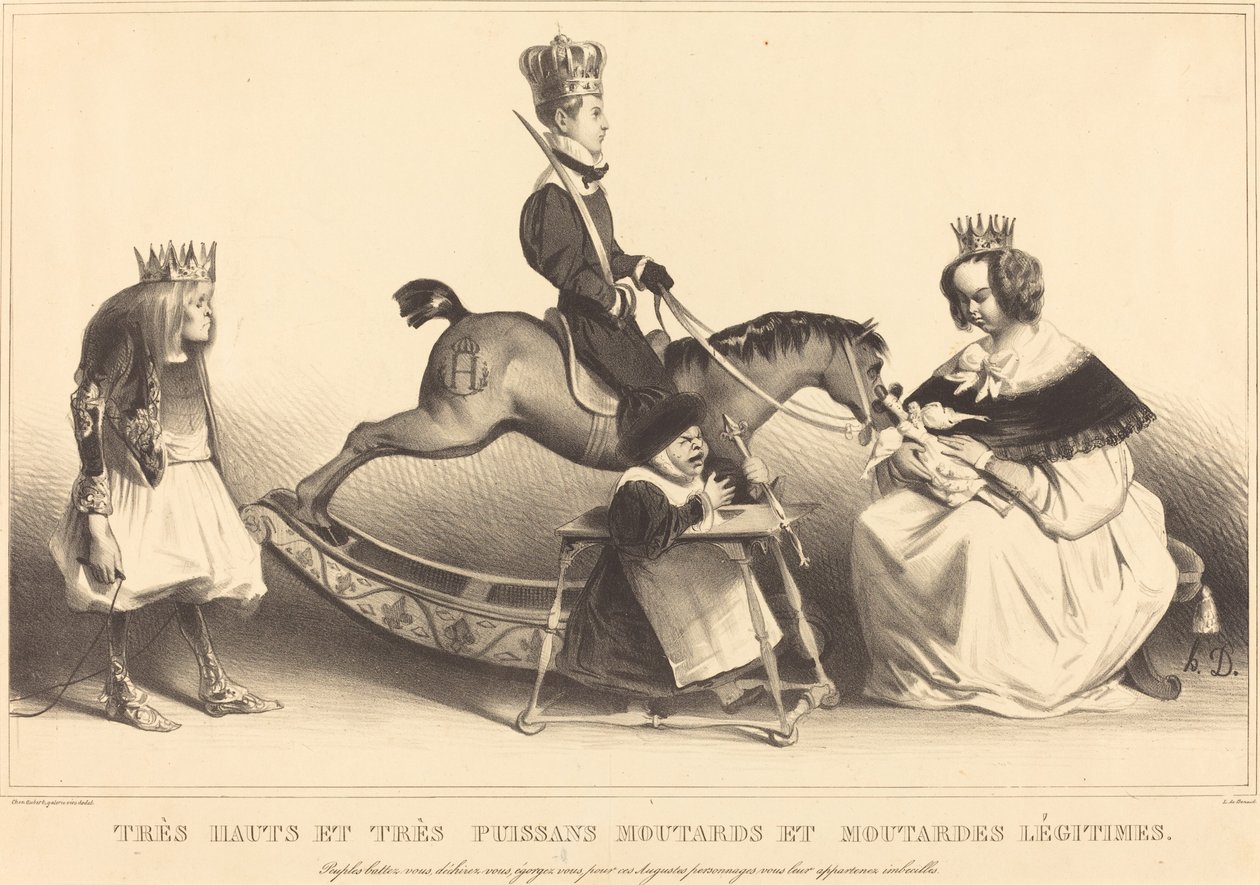 Very High and Very Powerful Legitimate Mustards by Honoré Daumier