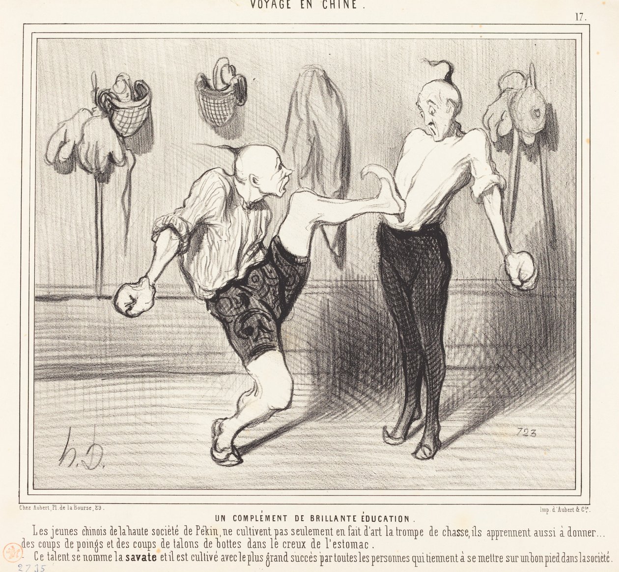 A Complement of Brilliant Education by Honoré Daumier