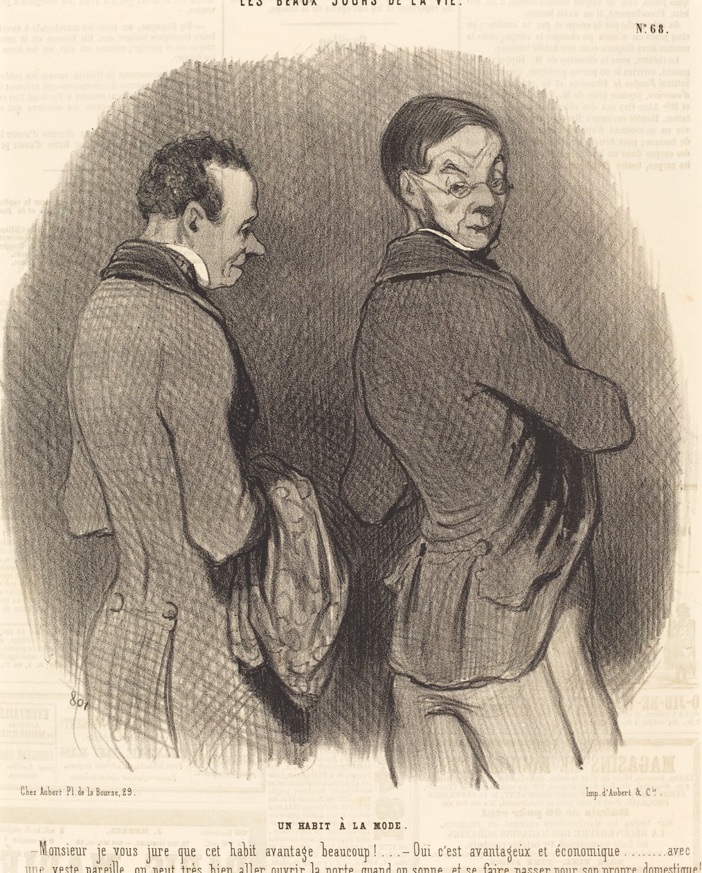 An Outfit in Fashion by Honoré Daumier